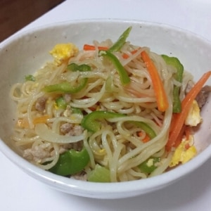 簡単☆そうめんチャンプルー